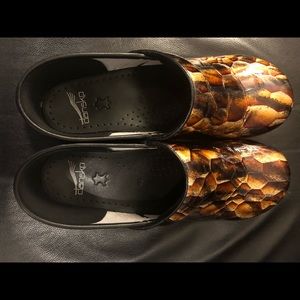 Dansko Copper Leaf Clogs